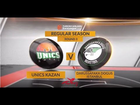 EuroLeague Highlights RS Round 3: Unics Kazan 87-94 Darussafaka Dogus Istanbul