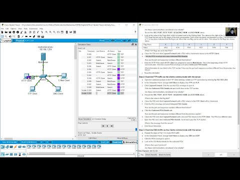 14.8.1 Packet Tracer - TCP and UDP Communications