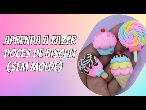 Como fazer apliques de doces em biscuit #apliquedelaço #apliquedebiscuit #biscuitpassoapasso