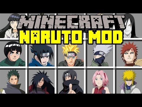 MooseMods - Minecraft NARUTO MOD! | BATTLE WITH NARUTO, SASUKE, KAKASHI, SAKURA, & MORE ! | Modded Mini-Game