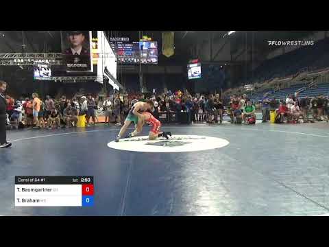 170 Lbs Consi Of 64 #1 - Tanner Baumgartner, Colorado Vs Thomas Graham, Missouri E023