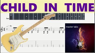 #CHILD IN TIME#DEEP PURPLE#  |Guitar Tab| TUTORIAL#Mastertabs#BestFreeYoutubeMusicLessons|CHORDS