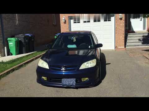 JNC Wheels // 17x9 +20// JNC 010 Gold with Machined Lip // 2005 Honda Civic ES 7th Gen // Installed