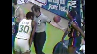 Isiah Thomas Drags Down Scott Wedman in Transition (Common Foul)