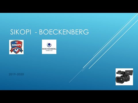 Zaalcompetitie 2019-2020 Sikopi - Boeckenberg 18/01/2020