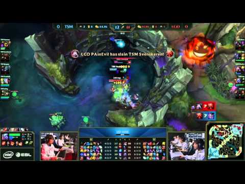TSM Svenskeren - Gragas Baron Steal vs LGD - League of Legends
