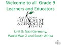 Nazi Germany WW2 And South Africa CTHGC Grade 9 Unit 8