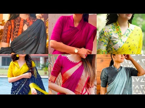 🤩Elegant Saree Blouses Ideas Design For Summer 2025/cotton Blouse Front design 🔥