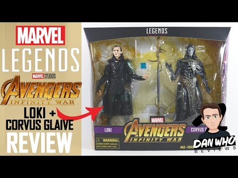 Marvel Legends Avengers Infinity War Loki & Corvus Glaive Black Order Action Figure Review