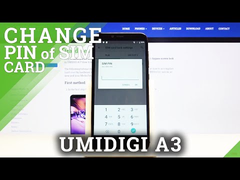 How to Set Up PIN to SIM Card in UMIDIGI A3 - Change SIM PIN