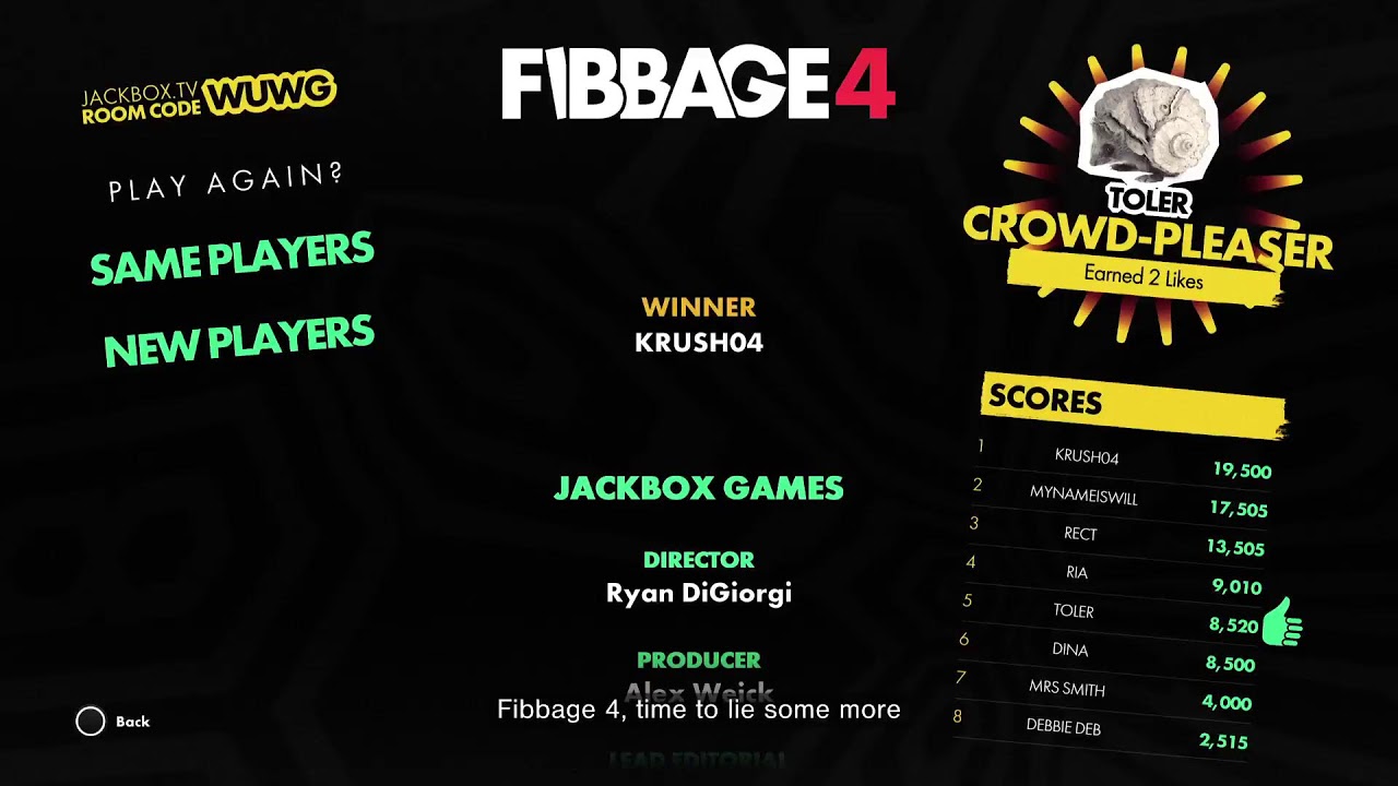 Fibbage Sunday