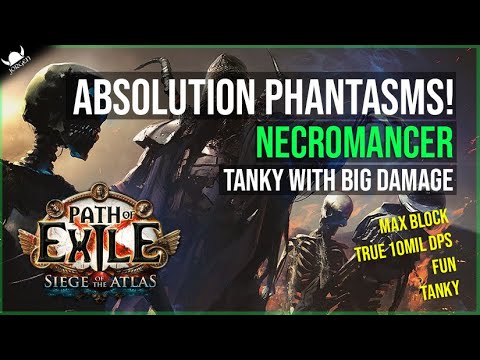 SUMMON MINIONS WITH MINIONS?!?... Absolution Phantasm Necromancer Build - Path of Exile 3.17