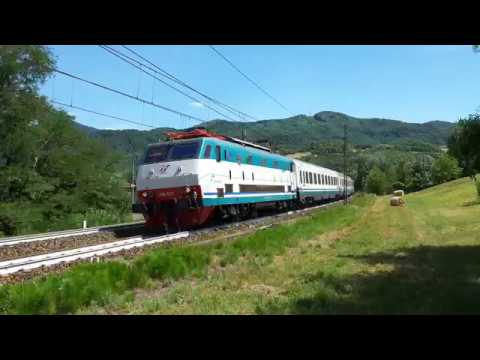 E.444 017 CON L' IC TRANSITA NEL CURVONE DI RIGOROSO (AL) 15 - 7 - 2017