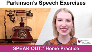 Parkinson’s Speech Exercises: Phones