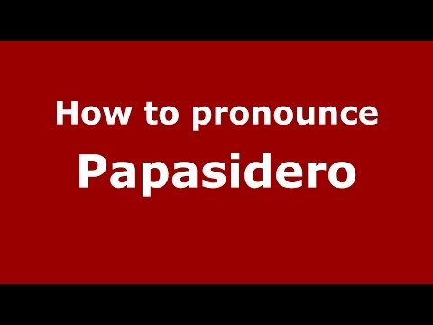 How to pronounce Papasidero (Italian/Italy) - PronounceNames.com