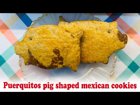 Authentic Puerquitos pig shaped mexican cookies