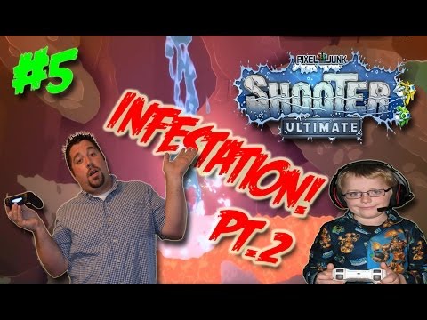 PixelJunk Shooter Ultimate Gameplay & Walkthrough Part 5 Infestation Pt. 2 (PS4)