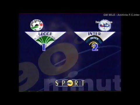 2000-01 (23^ - 18-03-2001) Lecce-INTER 1-2 [Recoba,Piangerelli,Recoba] Servizio 90°Minuto Rai1