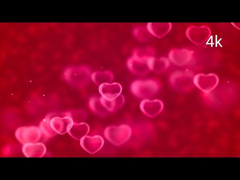 Free 4k videos | no copyright | love | Pink Hearts Floating In Background