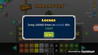 How to jump 20000 times in geometry dash and unlock a new color! NO HACKS !