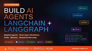 Build AI Agents with LangChain + LangGraph | Real-Time Lab | Agentic AI Course 2026 | Rajinikanth V