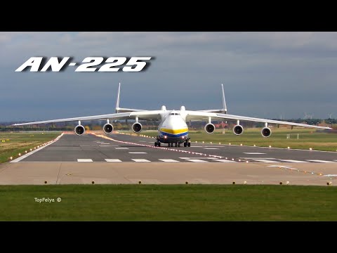 , title : 'Antonov An225 Mriya landing in  England 4K video Антонов Ан-225 Мрия посадка в Англии'
