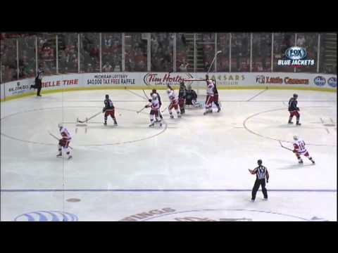 Jakub Kindl goal after the Pavel Datsyuk steal from off the boards March 10 2013