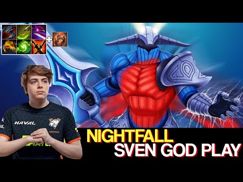 👉 NIGHTFALL Show God Tier Gameplay on Sven - Giant's Ring Ultra Boss Delete Whole Team With Few Hits