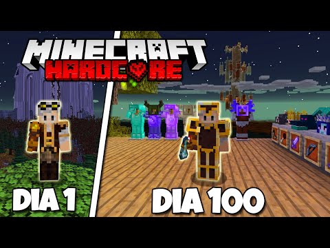 SOBREVIVI 100 DIAS NA TWILIGHT FOREST DO MINECRAFT HARDCORE