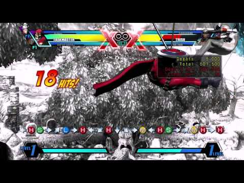 UMVC3 Taskmaster practible bnb, corner to corner - 750k