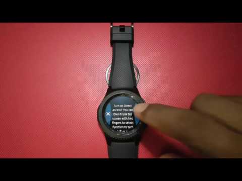 How to Set Direct access to Turn on or Turn off Negative colors on Samsung Gear S3