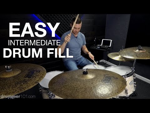 Drummer101: Easy Intermediate Triplet Drum Fill Drum Lesson