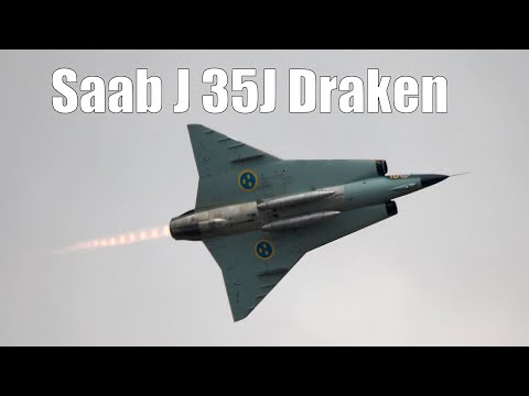 Saab J 35J Draken Full Airshow Display - SweAF 2022
