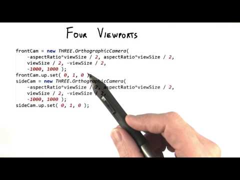Four Viewports - Interactive 3D Graphics
