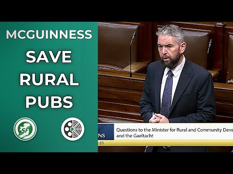 Conor D McGuinness raises alarm over rural pub closures