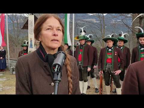 Gedenkrede Eva Klotz - Andreas-Hofer-Feier in Ehrenburg / Südtirol 2020