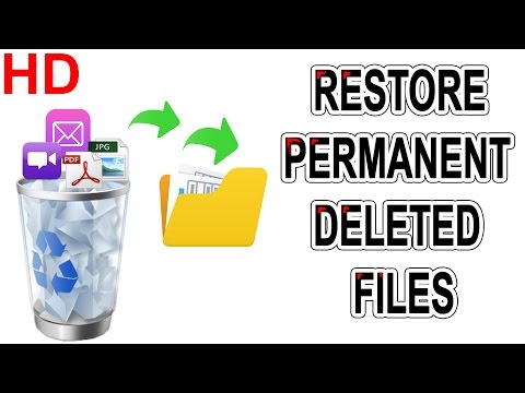 "How to Restore permanently deleted files & folders in windows 7 | windows 8 | windows 10 |  Hindi Video