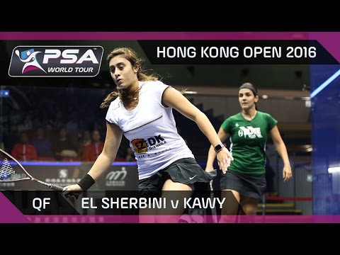 Squash: Hong Kong Open 2016 - El Sherbini v Kawy - QF Highlights
