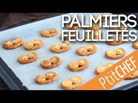 Recette de palmiers feuilletés - Ptitchef.com