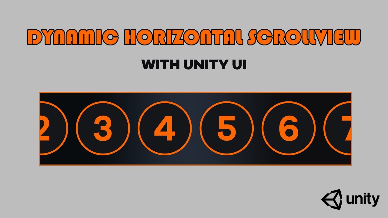 Create Dynamic Horizontal ScrollView with Unity UI