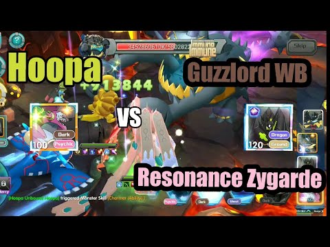 Hoopa VS Resonance Zygarde in Guzzlord WB - Pokeland Legends