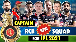 RCB Squad IPL 2021 UAE Final Team | Royal Challengers Bangalore all players full list #RCB #Kohli