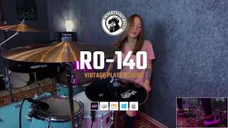 Video thumbnail for Black Rooster Audio | RO-140 Vintage Plate Reverb | Drums Sample by Black Rooster Audio