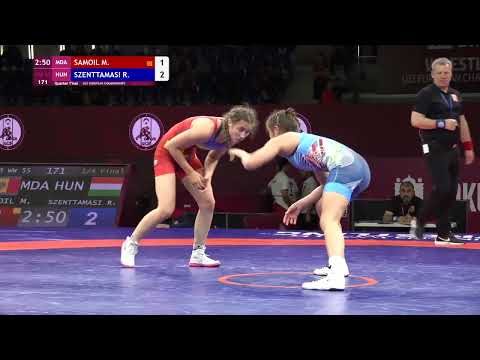 3 WW 55kg QF • Mihaela SAMOIL (MDA) - R. SZENTTAMASI (HUN)