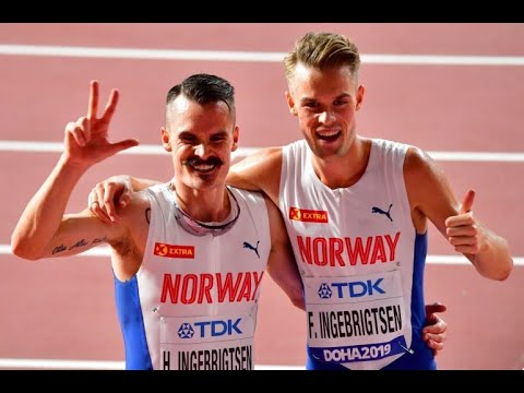 Incredible as three Ingebrigtsen brothers compete in 5000m racae at IAAF World Championships