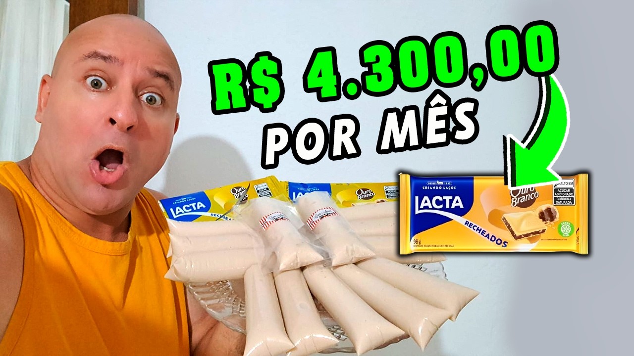 🚨EXCLUSIVA! RECEITA QUE ESTÁ SENDO SUCESSO DE VENDAS🤑(Geladinho Gourmet de Ouro Branco)