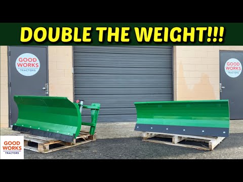 LITERALLY DOUBLE THE WEIGHT!!! Frontier vs Tar River Loader Snow Plows For Your John Deere Tractor!