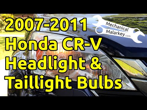 2007-2011 Honda CR-V Headlight & Taillight Bulb Replacement
