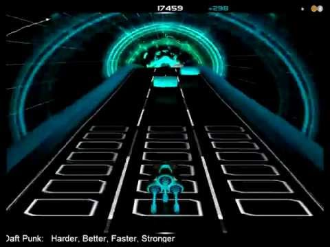Audiosurf - Daft Punk - Harder, Better, Faster, Stronger (Medium)