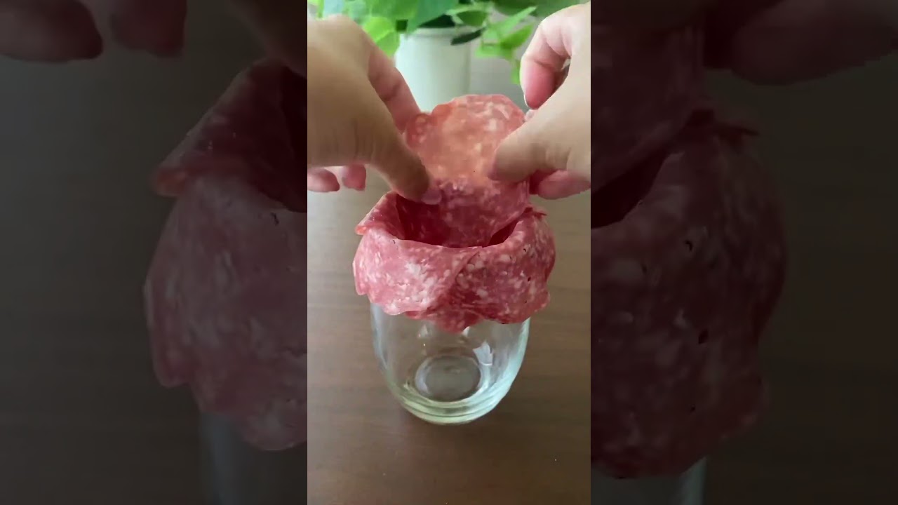 How to Make a Salami Rose #charcuterieboard